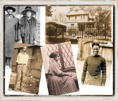 Collage of Pollard family members