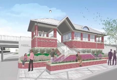 Proposed Design for Peterson/Ridge Metra Stop