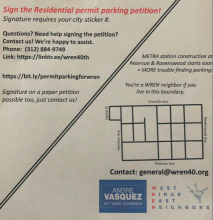 WREN Residential Permit Parking Petition Notice