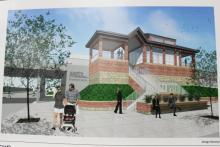 Mock Rendering of Proposed New Edgewater Metra Station